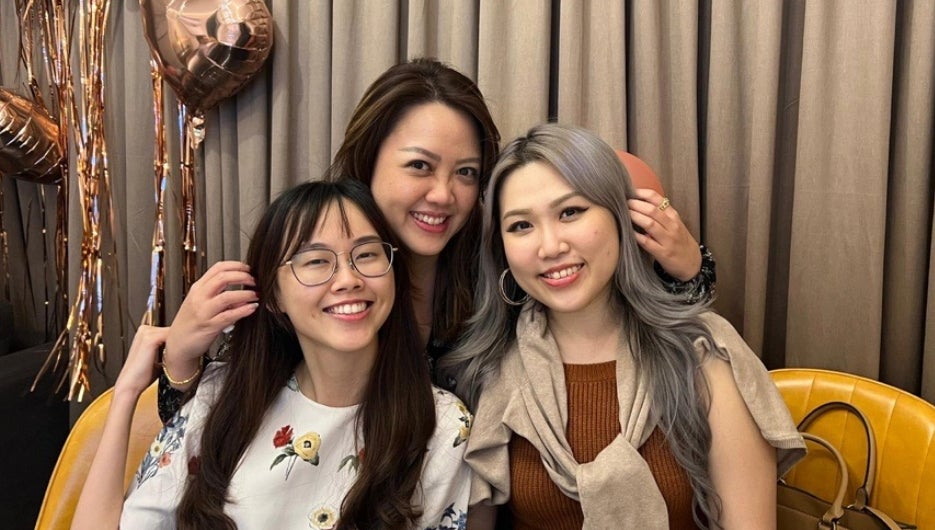 three people posing