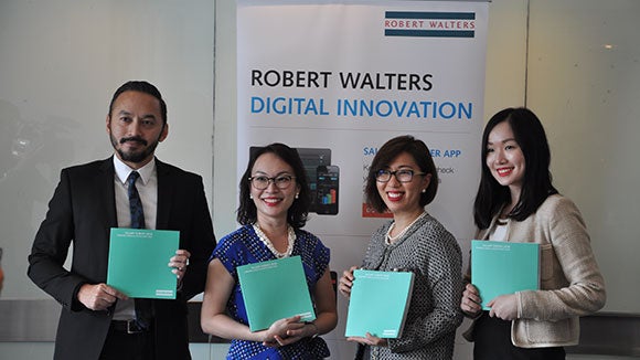 Robert Walters managers at the Salary Survey launch