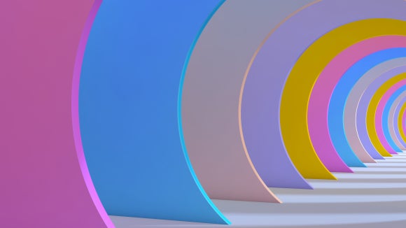 Oval shape with green background