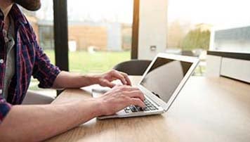 man on laptop