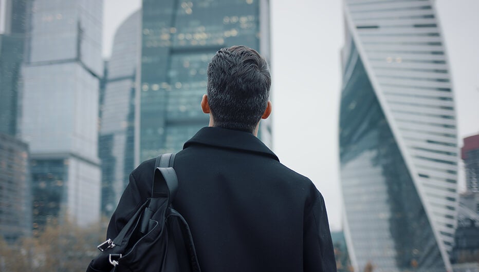 Man in the city